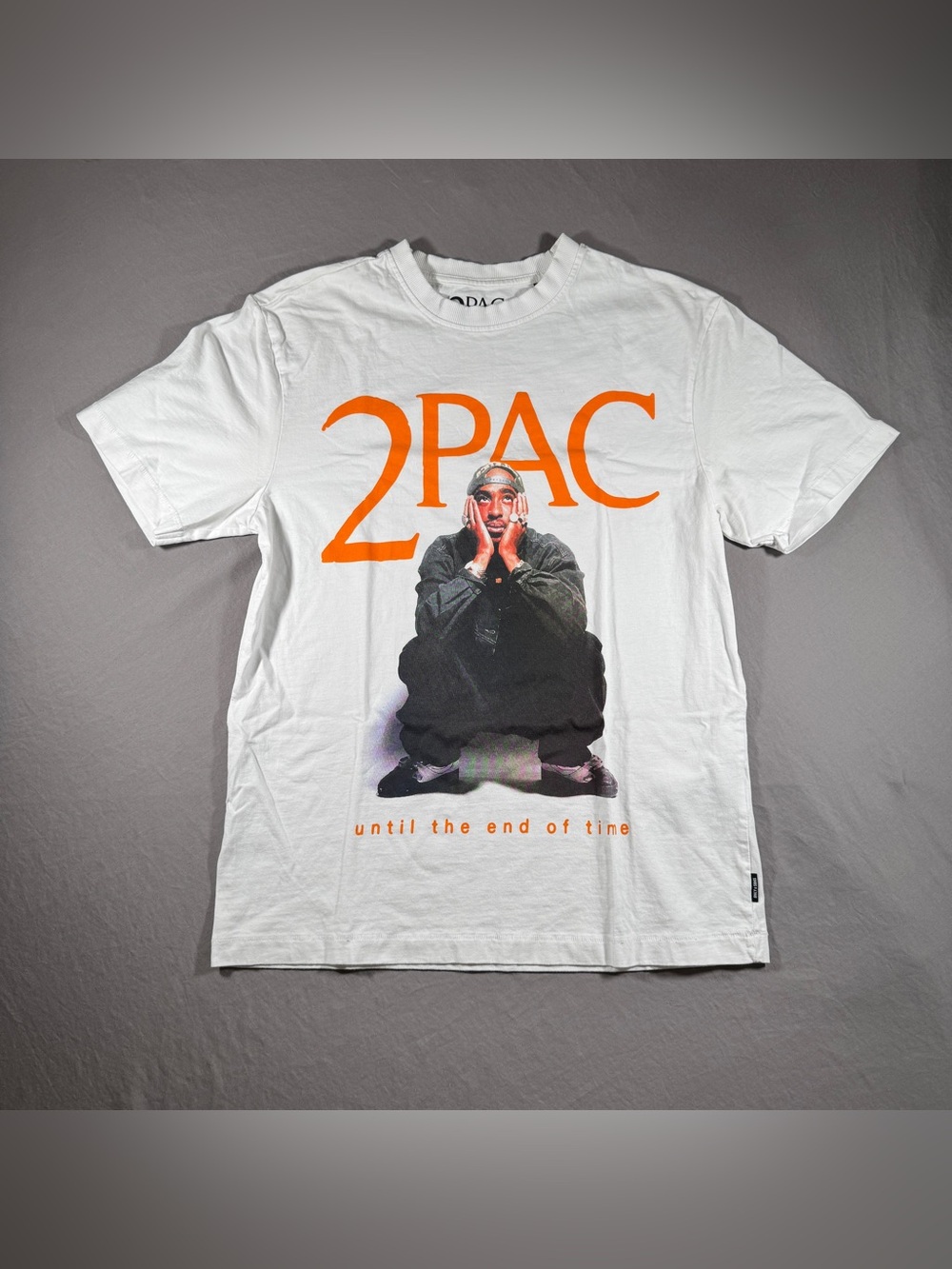 2Pac Until The End Of Time Graphic Tee White S Official